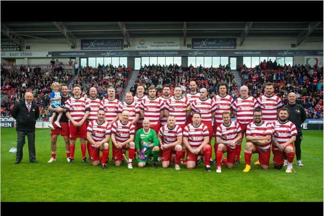 The Doncaster Rovers Legends team.