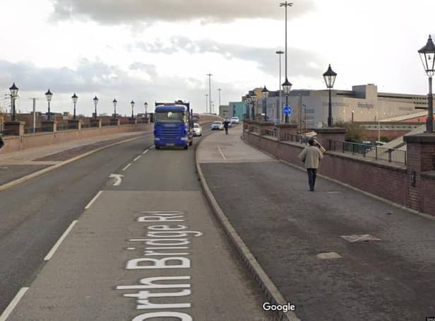 North Bridge has been closed in Doncaster this morning, due to a police incident. Picture: Google