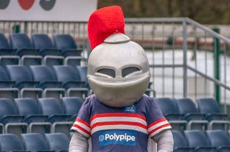 Doncaster Knights' mascot. Photo: Blueline Photography