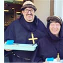 Staff at Friar Tuck's have been dressing up as monks and handing out free chocolates. (Photo: Friar Tuck's).