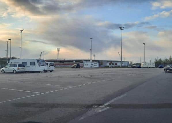The travellers are on the Keepmoat car parks.