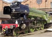 The Flying Scotsman outside Doncaster's New Erecting Shop.