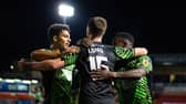Adam Long celebrates his winning goal.