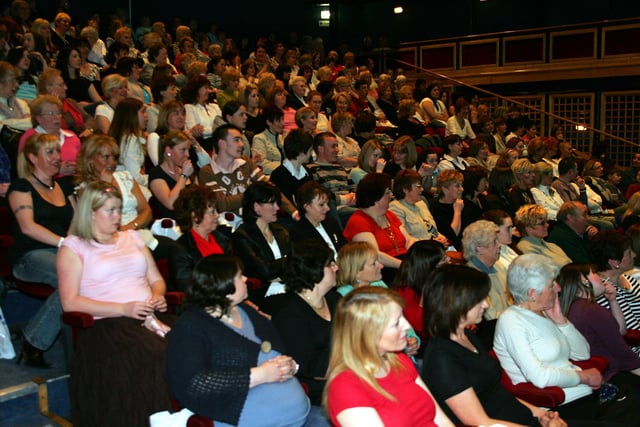 A fashion show at the Custom House 14 years ago. Can you spot someone you know?