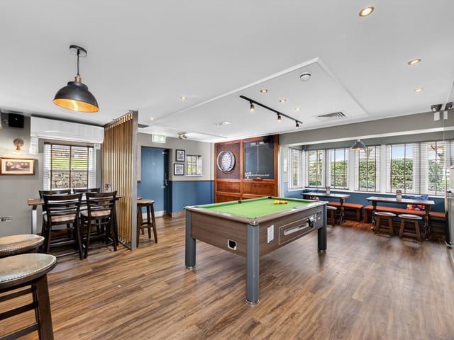 The new sports bar at the Maple Tree.