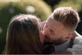 The couple embrace after Adam proposes to Tayah. Credit: E4