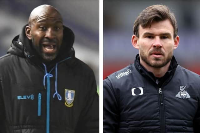 Darren Moore and Andy Butler. Photos: Getty Images