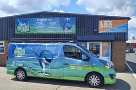 One of the Blue Whale Vans outside our HQ