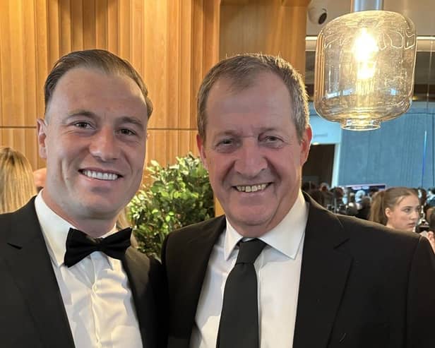 Alastair Campbell at the Burnley FC awards dinner after being kitted out by Revolver. (Photo: ALASTAIR CAMPBELL @campbellclaret/X).