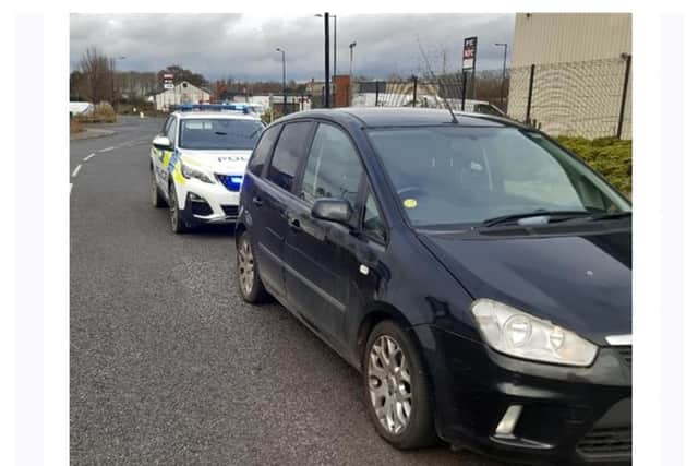 Police seized the car in Doncaster