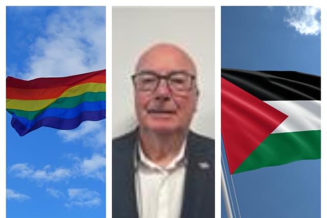 Rainbow and Palestine flags "intimidating" says Doncaster Reform UK councillor