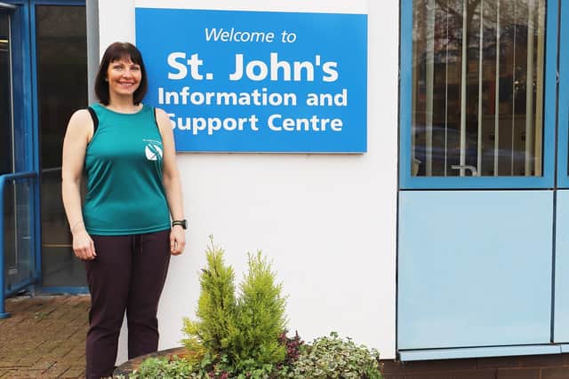 Amanda Smith is pictured at St John’s Hospice.