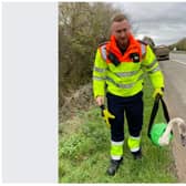 Boris was rescued from the side the A1 near Doncaster.