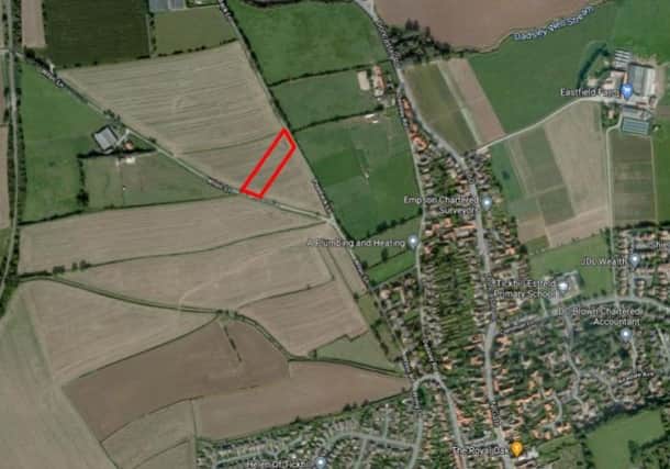 The location of the unauthorised site close to Tickhill