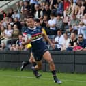 Doncaster's Jordan Olowofela races in to score against Coventry last Saturday in the Championship. (Picture: Jonathan Gawthorpe)