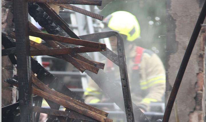A major incident was declared in South Yorkshire yesterday due to wildfires which swept the county and destroyed homes. Pic SYFR