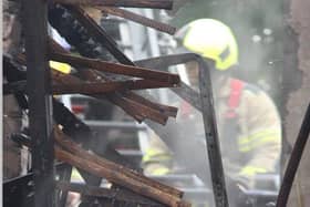 A major incident was declared in South Yorkshire yesterday due to wildfires which swept the county and destroyed homes. Pic SYFR