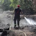 Warnings have been issued after fires on moorland near Doncaster.
