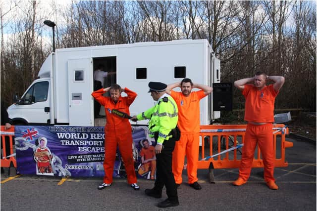 A trio of escape artists attempted a break out in Doncaster.