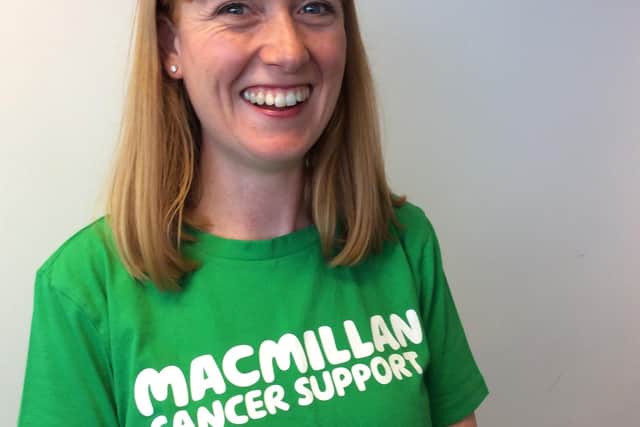 Amy Hebdon, fundraising manager for Macmillan Cancer Support in Doncaster