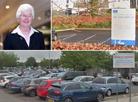 Mayor Ros Jones and town centre car parks