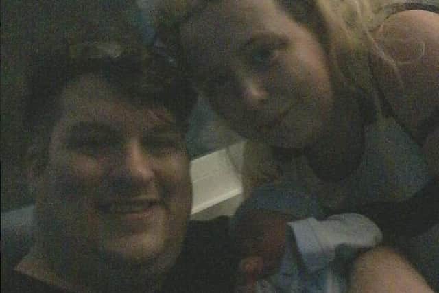 Richard and Samantha Vallance and the new baby. Picture: Richard Vallance