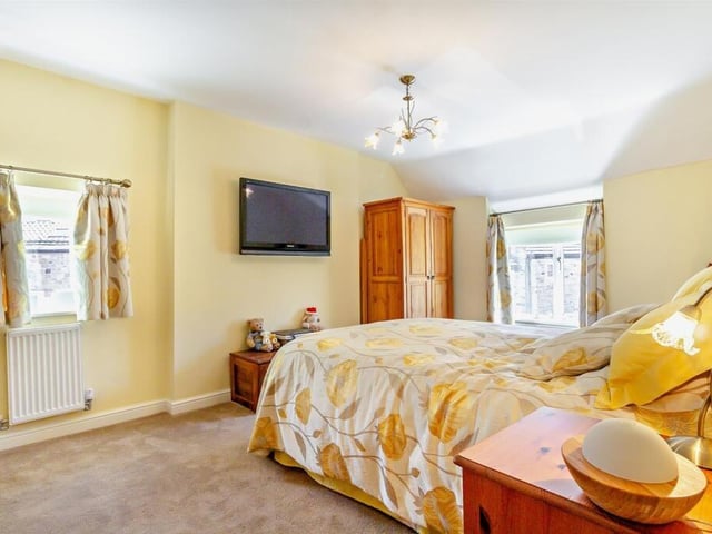 A double aspect bedroom with plenty of floor space.