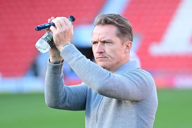 Doncaster's Gary McSheffrey at the final whistle.