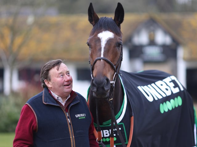 Trainer Nicky Henderson has a Festival winner to his name for every one of the 73 years he has been on this planet and, with Constitution Hill sadly sidelined, the main flagbearer for the yard this week will be JONBON. The handsome 8yo has a fantastic record of 13 wins and three seconds from his 16 career outings, but he's been beaten on both of his Festival starts. This year's assignment is the Betway Queen Mother Champion Chase on Wednesday (3.30) when he squares up for the fourth time in his career to arch rival El Fabiolo in the duel of the week. His first run of the campaign, here at Cheltenham, was electric, but his prep run for this, back at Cheltenham, was shoddy.