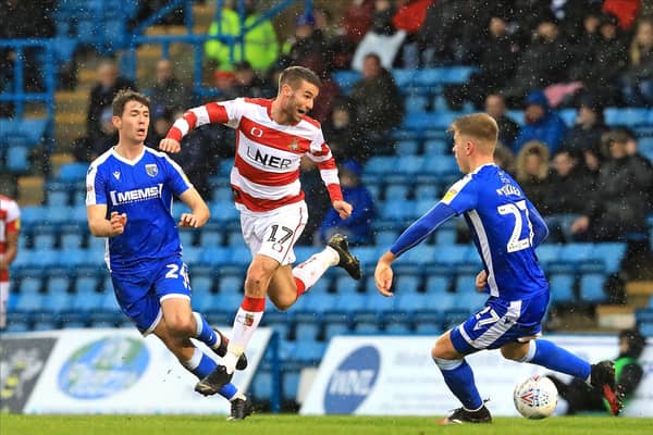 Matty Blair, pictured in action for Rovers. Photo: Shibu Preman/AHPIX LTD