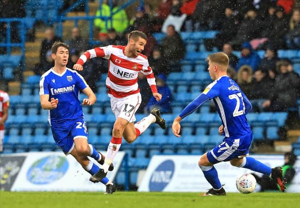 Matty Blair, pictured in action for Rovers. Photo: Shibu Preman/AHPIX LTD