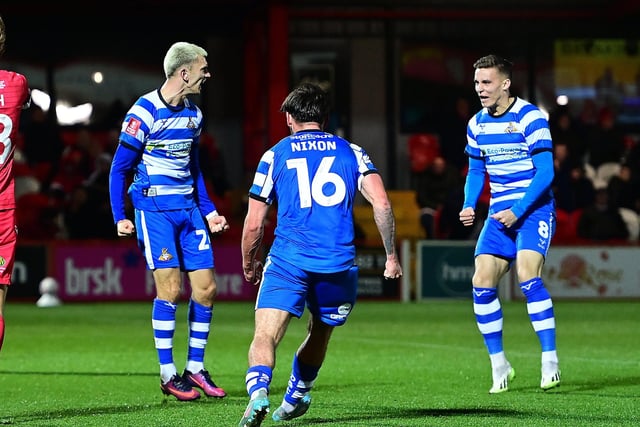 Zain Westbrooke celebrates his goal.