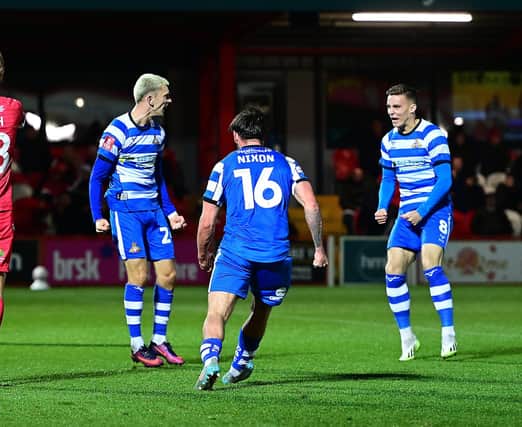 Zain Westbrooke celebrates his goal.