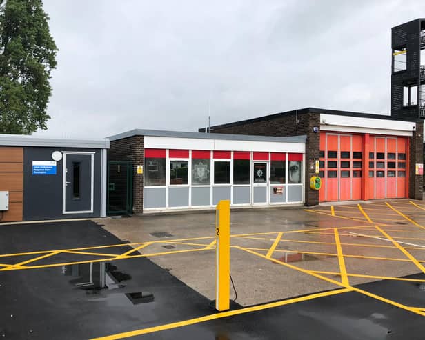 The new base at Rossington fire station