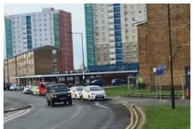 Police have flocked to St James Street near Doncaster city centre.