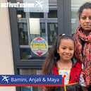 Bamini Lingham, Anjali and Maya Ravikulan.