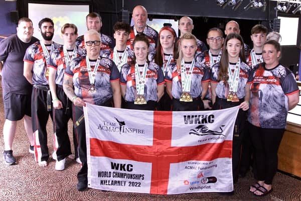 Team ACMAC Inspire won several medals at the World Karate and Kick Boxing Championships. Picture: Jayne Emsley