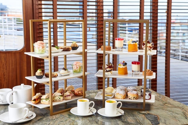 Guests can enjoy a five-course afternoon tea on board Fingal.