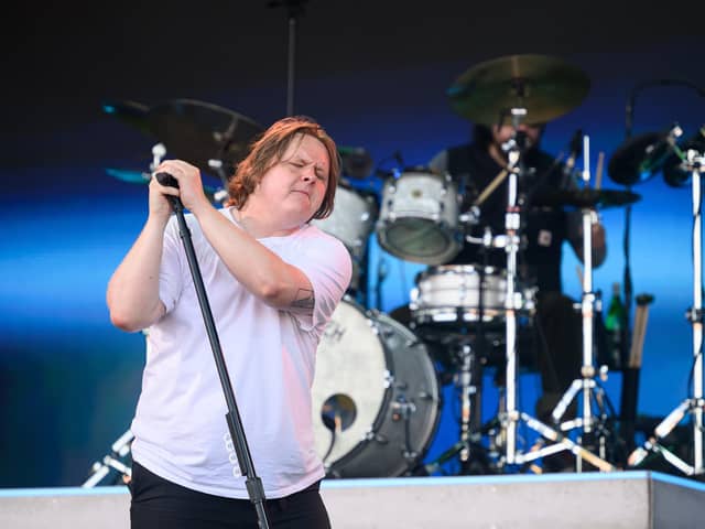 Lewis Capaldi performs on the Pyramid Stage at Glastonbury Festival (Photo by Leon Neal/Getty Images)