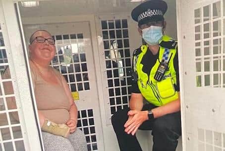 It was Sarah's dream to meet the police.