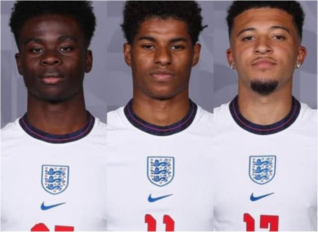 Bukayo Saka, Marcus Rashford and Jadon Sancho were subjected to racist abuse.