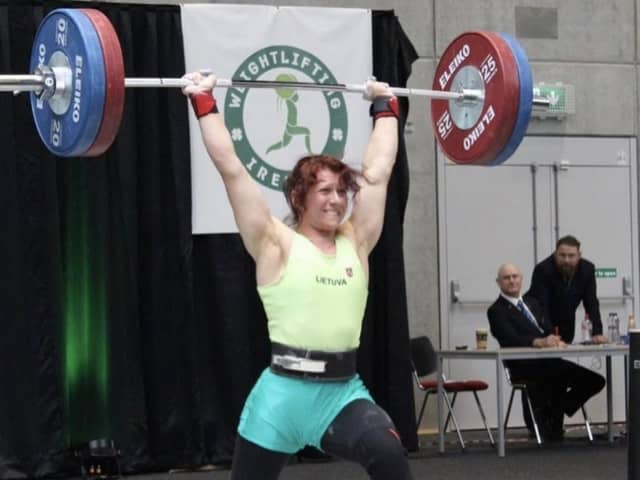 Ruta lifted a total of 194 kg at the European Masters Weightlifting Championship.