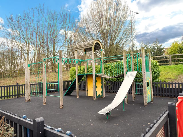 The outdoor play area at the Maple Tree.