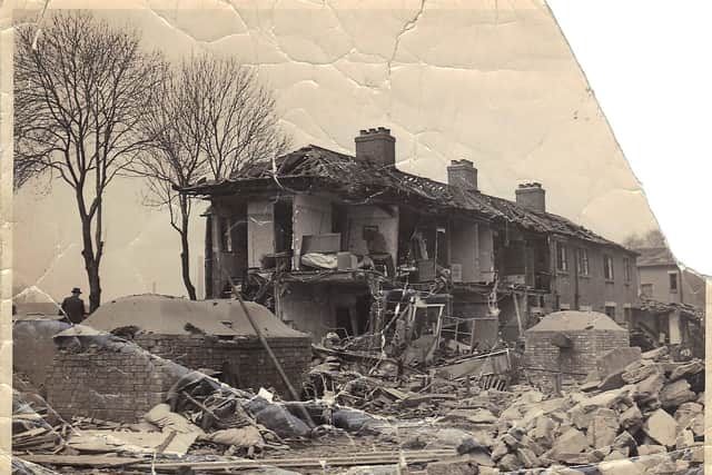 A picture of the destruction wrought by German bombers in Balby. Pictire: Scott Seiber