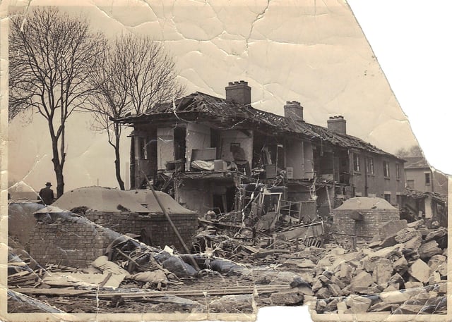 A picture of the destruction wrought by German bombers in Balby. Pictire: Scott Seiber