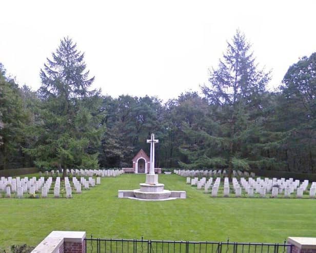 John Wilkinson Dalton is buried at Overloon in the Netherlands.