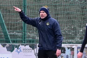 Ciaran Toner's Belles let a lead slip late on last weekend.Pic: Howard Roe.