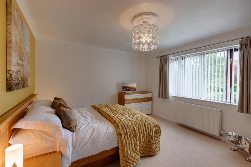 The third bedroom is a double bedroom with a front facing timber double glazed window. There's a coved ceiling, pendant light point, central heating radiator and TV/aerial. cabling.