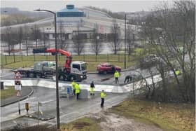 Dearne Valley Leisure Centre has been protected with flood defences.