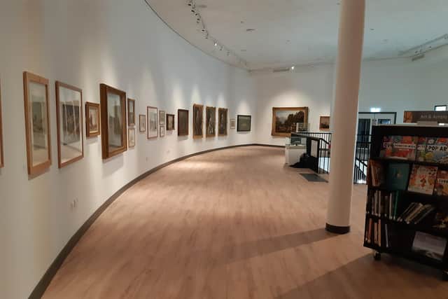 The art gallery in the new Danum Gallery, Library and Museum